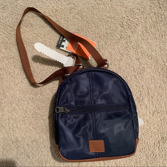 Sak Esperato Nylon Navy Mini Backpack 